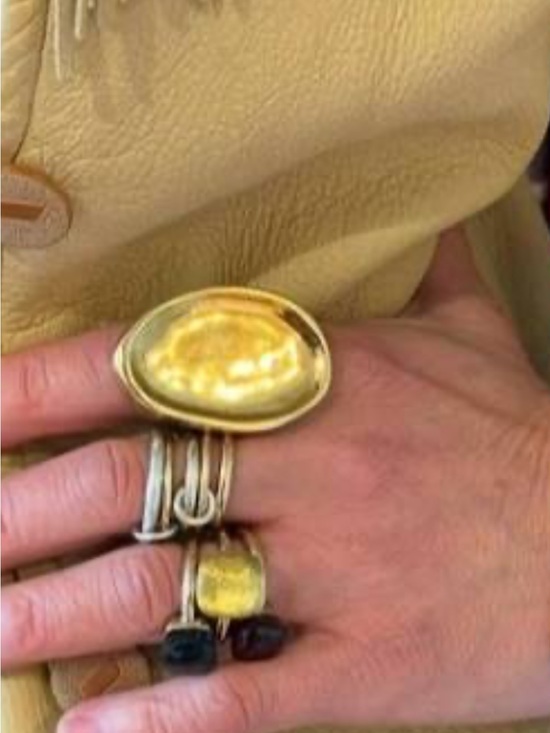Parker Thatch Jewelry - NWT Parker Thatch Long Sculptural Pebble Ring Size 7